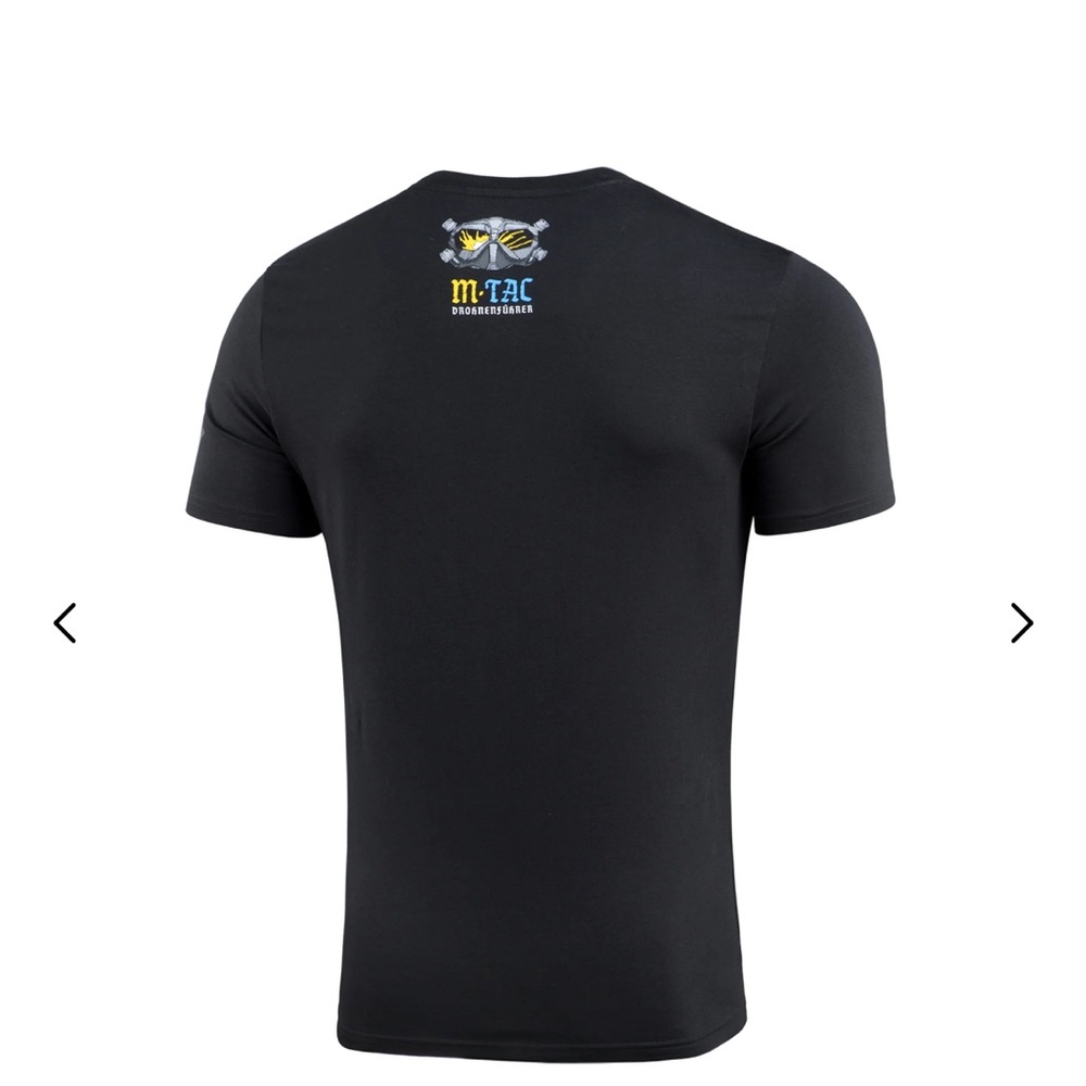 M-Tac T-Shirt Drohnenführer skull drones Ukraine black men’s tee large - Picture 2 of 9